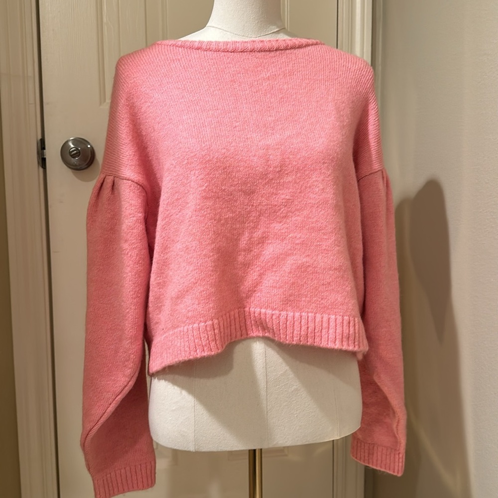 TOPSHOP pink knit sweater